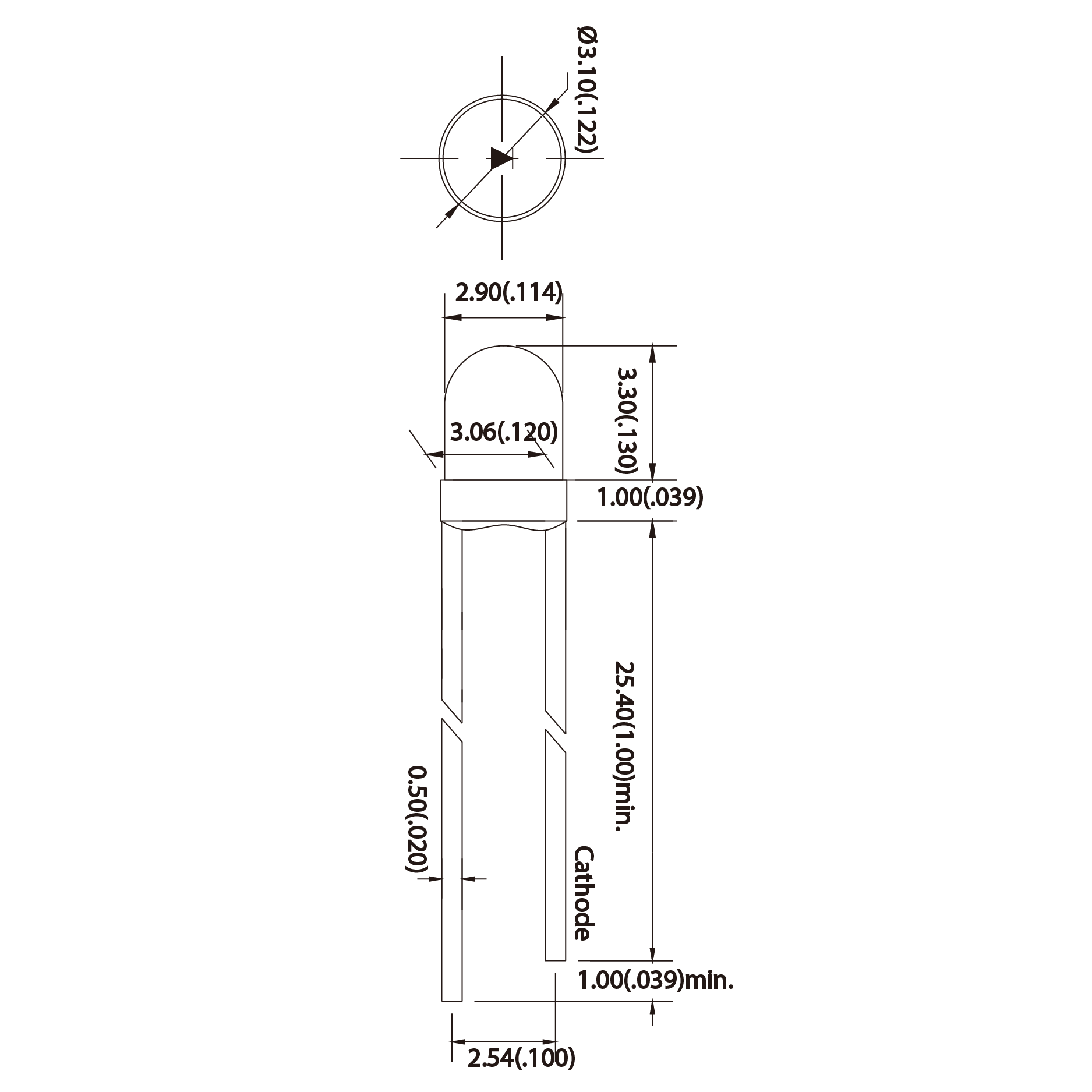 Lamp|3mm|Round|Single ColorL354 Para Light Electronics Co., Ltd.